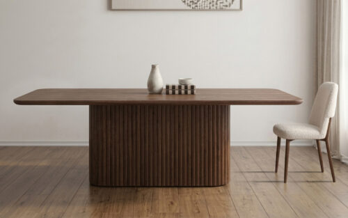 Mesa de comedor Base Alistonada en Madera 8 Puestos