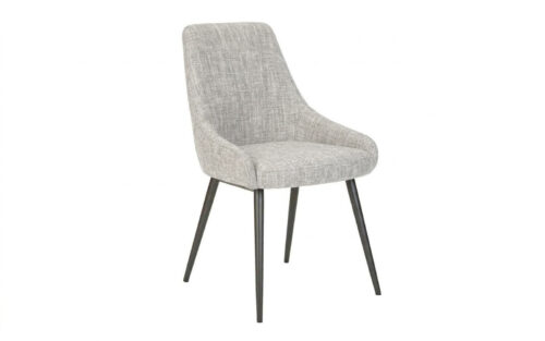 Silla de Comedor Exclusiva en Gris Medio